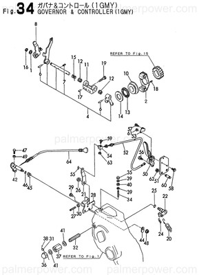 Order YANMAR 128170-61160 Lever