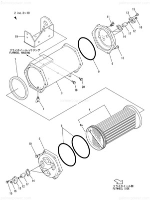 Order YANMAR 128634-18680 Division Rib