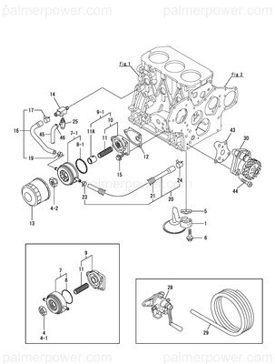 Order YANMAR 129417-33110 Nut, Oil Cooler