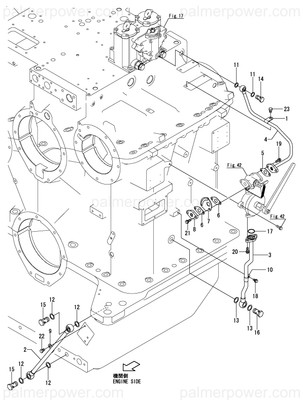 Order YANMAR 177347-07580 Pipe Assy,Wing P Out