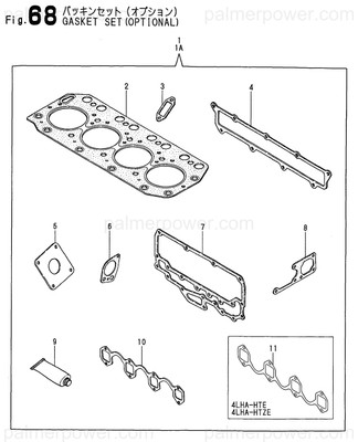 Order YANMAR 719172-92600 Gasket Set