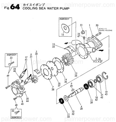 Order YANMAR 721390-42500 Pump3Qmf