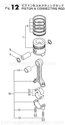 Order YANMAR 723340-22721 Pist W/Ring