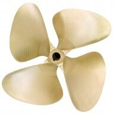 OJ PROPS 450 SKIPRO Propeller 4 Blade 13.7" x 17" RH 1 1/8" Bore .110" Cup