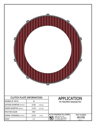 Alto Products  091700 Friction Clutch