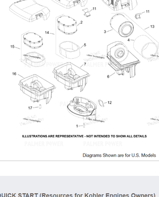 Order KOHLER 32-041-04-S Gasket, air cleaner base