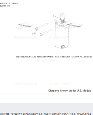 Order KOHLER 32-098-10-S Starter assembly-(#3209810s)
