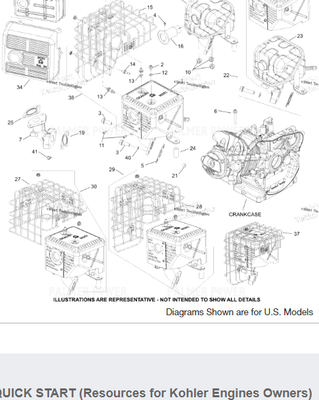 Order KOHLER 17-068-80-S Muffler assy with heat shield