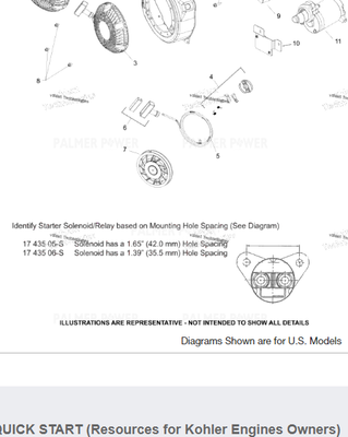 Order KOHLER 17-165-12-S Retractable starter assembly