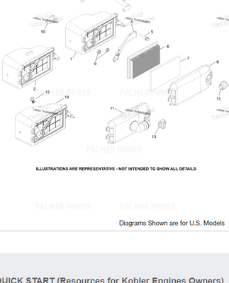 Order KOHLER 14-100-16-S Nut, hex flange (m6)