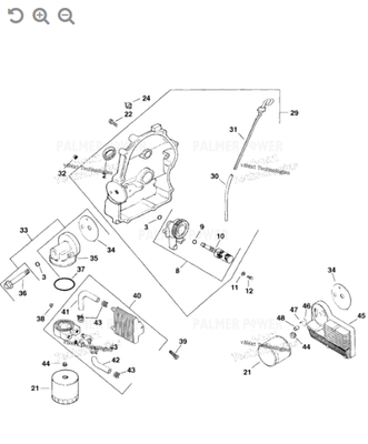 Order KOHLER 24-702-01-S Kit, oil filter base(rot) includes 34-36