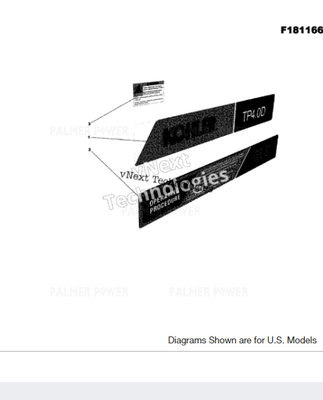 Order KOHLER GB31811681101 Sticker (kohler-tp4.0d)