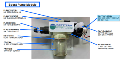 SPECTRA WATERMAKERS EL-FP-BPLDC824 300-1K Boost Pump 12/24Vdc 1/2"Npt SPECTRA WATERMAKERS EL-FP-BPLDC824 300-1K Boost Pump 12/24Vdc 1/2"Npt