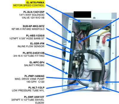 SPECTRA WATERMAKERS EL-MTR-PWMA Spectra Pwm Assembly 12/24V