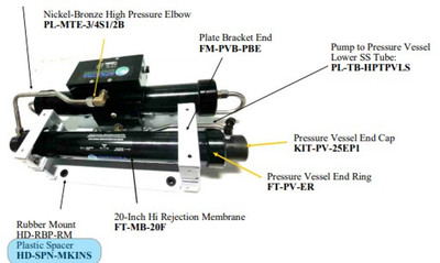 SPECTRA WATERMAKERS HD-SPN-MKINS Plastic Insert For Mount Kit