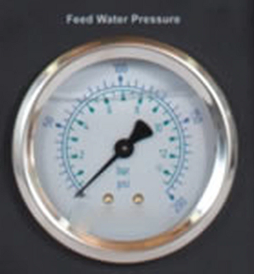 SPECTRA WATERMAKERS PL-PSG-LP2.5 2.5"D,1/4"Npt Gauge 0-200Psi/Bar Uc