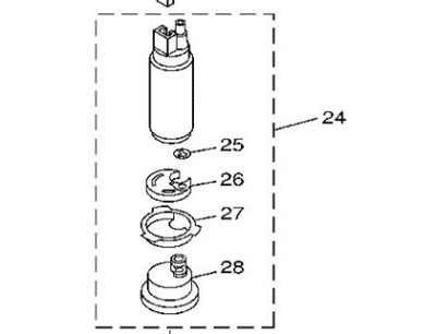Order YAMAHA 68F-13907-01-00  fuel pump (fits inside vapor separator) Part number 68F-13907-01