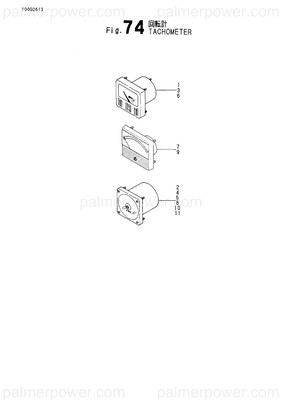 Order YANMAR 46150-401280 Receiver, Tachometer