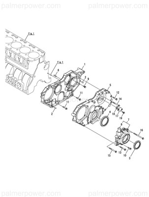Order YANMAR 119578-01500 Case, Gear