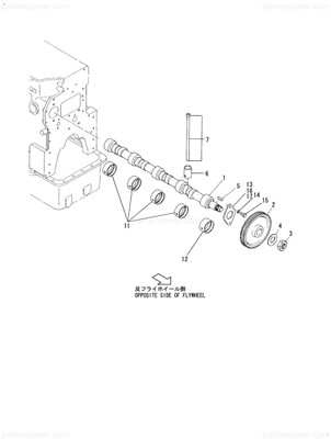 Order YANMAR 126439-14010 Camshaft