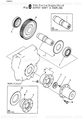 Order YANMAR 177551-03691 Shaft Assy, Output
