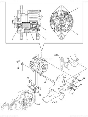 Order YANMAR 119195-77200 Alternator, 24V-45A
