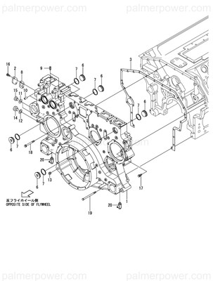 Order YANMAR 148960-01951 Case, Gear