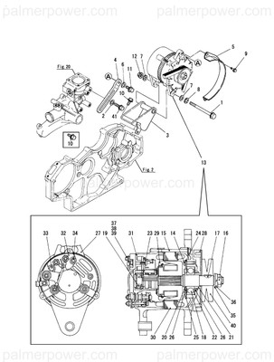Order YANMAR 121950-28820 Bolt, M12X136