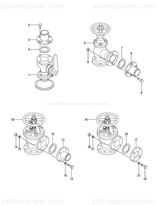 YANMAR 196420-02291 Cock Assy, Water 18 | PalmerPower