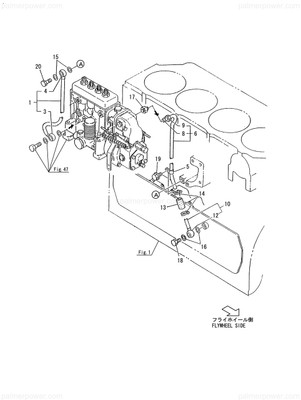 Order YANMAR 126438-39300 Pipe Assy, Oil