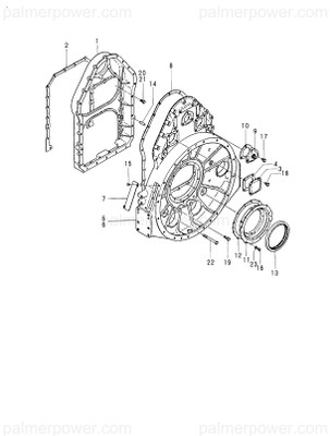 Order YANMAR 148816-01500 Case, Gear