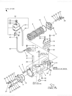 Order YANMAR 728634-44650 Cooler Assy, Water