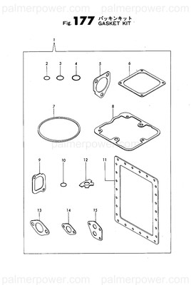 Order YANMAR 743680-11990 Gasket Set