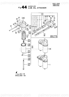 Order YANMAR 748616-35520 Strainer Assy, Oil