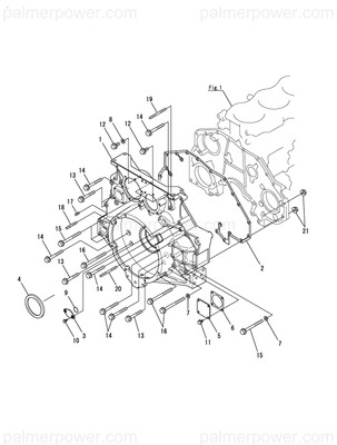 Order YANMAR 127881-01520 Cover, Gear Case