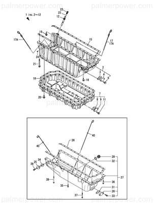 Order YANMAR 727698-01400 Sump Assy, Oil