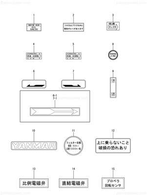 Order YANMAR 177551-02951 Label,Clutch Oil