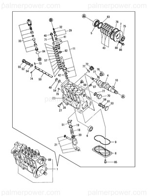 Order YANMAR 727425-51300 Pump Assy, Injection