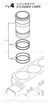 Order YANMAR 723343-01830 Liner Assy, Cylinder