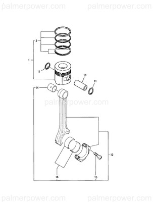 Order YANMAR 720325-22720 Piston Assy