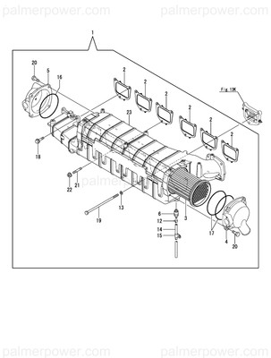 Order YANMAR T266M5524A0 Manifold,Intake
