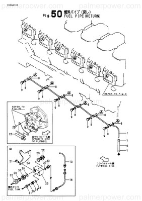 Order YANMAR 148634-59450 Pipe Assy, Return