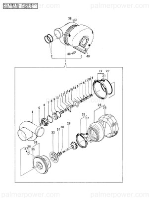 Order YANMAR 148609-18071 Turbine Assy