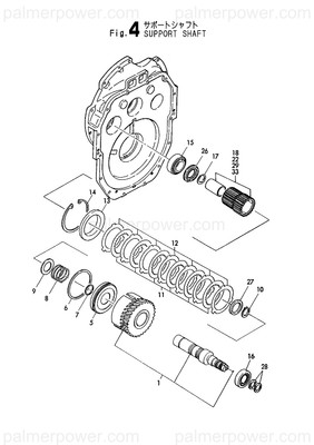 Order YANMAR 177052-03400 Shaft Assy, Support