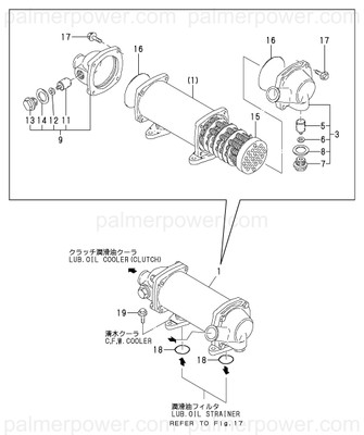 Order YANMAR 727492-33700 Cooler Assy, Oil