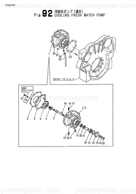 Order YANMAR 748016-43100 Pump Assy, Water