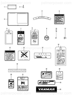 Order YANMAR 126630-07111 Label, Valve Adjust