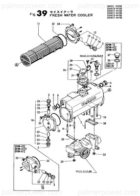 Order YANMAR 724613-44500 Cooler Assy, Water