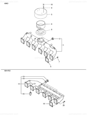 Order YANMAR 727620-12701 Manifold Assy