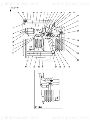 Order YANMAR 119194-89710 Pto Assy,Front Cf501